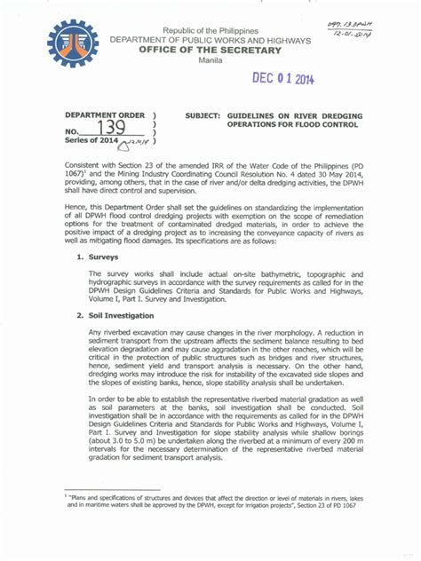 dpwh intranet|Department Order .